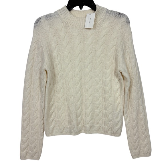 Vince Sweaters - VINCE $395 NWT WOMEN'S WOOL BLEND TWISTED CABLE CREWNECK SWEATER XS